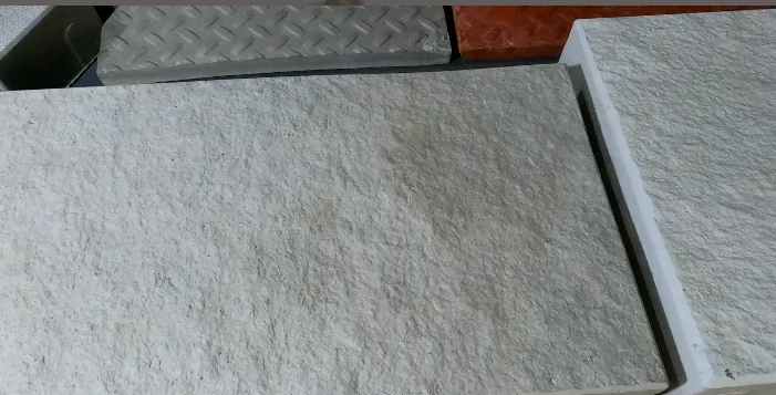 Stone finish geopolymer concrete slabs by GEOPOLYX®